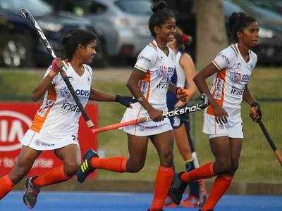 Indian junior women's hockey team finishes the tournament on a high after  beating England 6-2