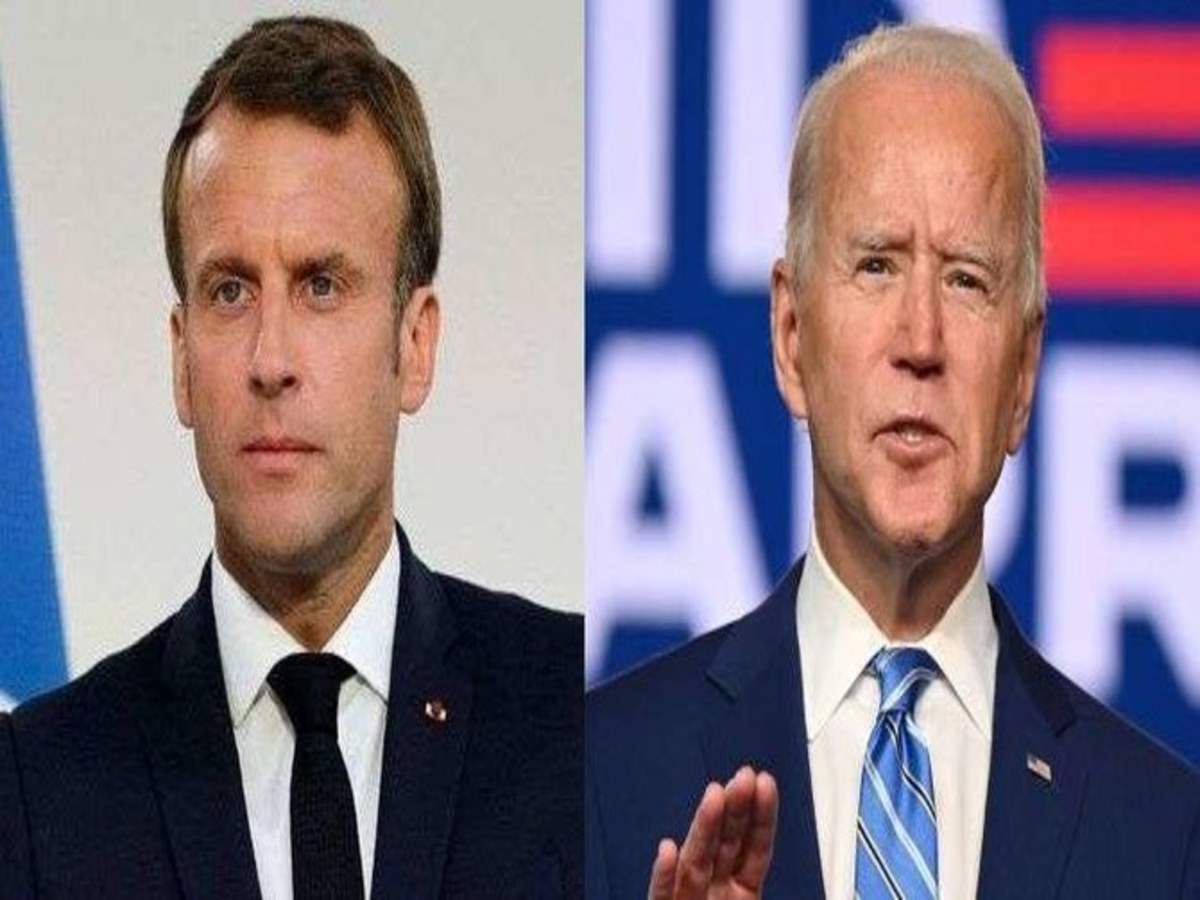 Us President Joe Biden Speaks With French Counterpart Emmanuel Macron Seeks To Cement Us France Ties Times Of India