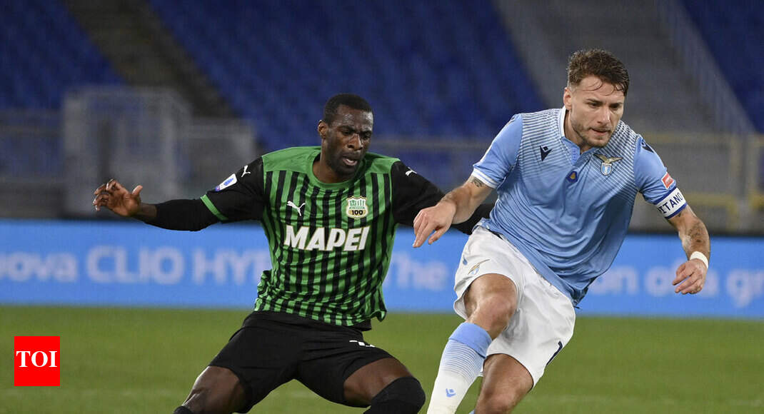Ciro Immobile Strikes Again As High Flying Lazio Down Sassuolo Calcio Football News Times Of India