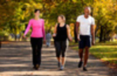Brisk walking as a workout