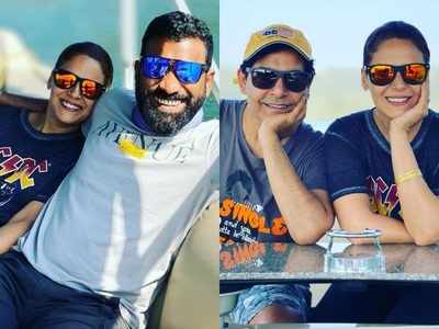 Mona Singh shares photos from her weekend trip with husband Shyam and friends; Gaurav Gera jokes 'Photographer ke haath choom loon'