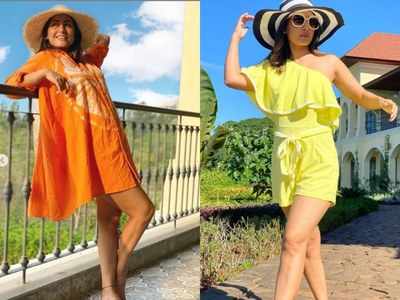 Hina Khan’s vacay outfits are perfect for your next getaway