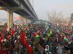 Pictures from tractor rally as farmers take to streets