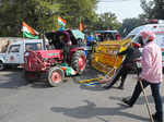 Pictures from tractor rally as farmers take to streets