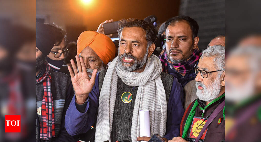 I feel ashamed and take responsibility: Yogendra Yadav on violence during tractor parade | India News – Times of India