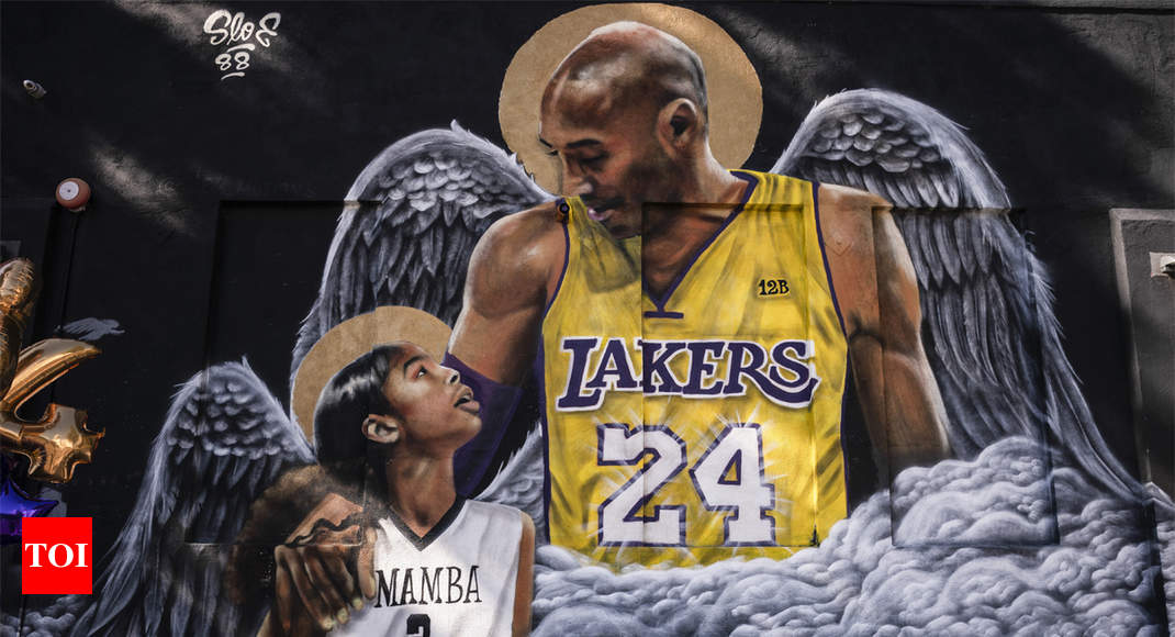 Basketball fans in LA remember Kobe Bryant one year after deadly crash