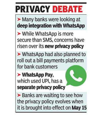 Banks review services policy for WhatsApp