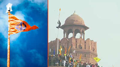 Sikh flag at Red Fort: Know all about the 'Nishan Sahib'