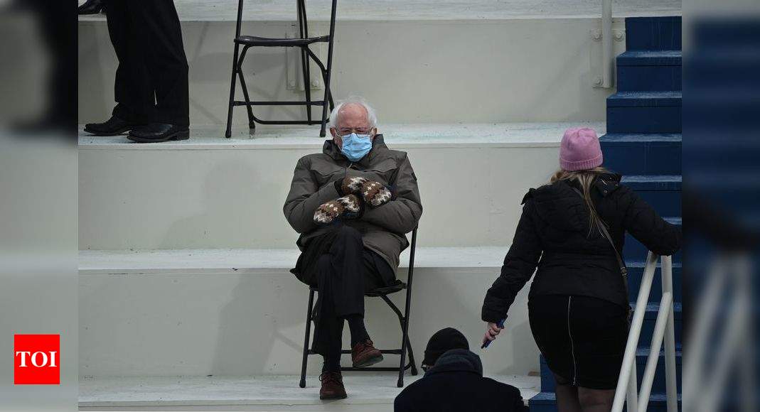 Bundled-up Bernie: 'Anti-fashion' Sanders sparks inauguration meme ...