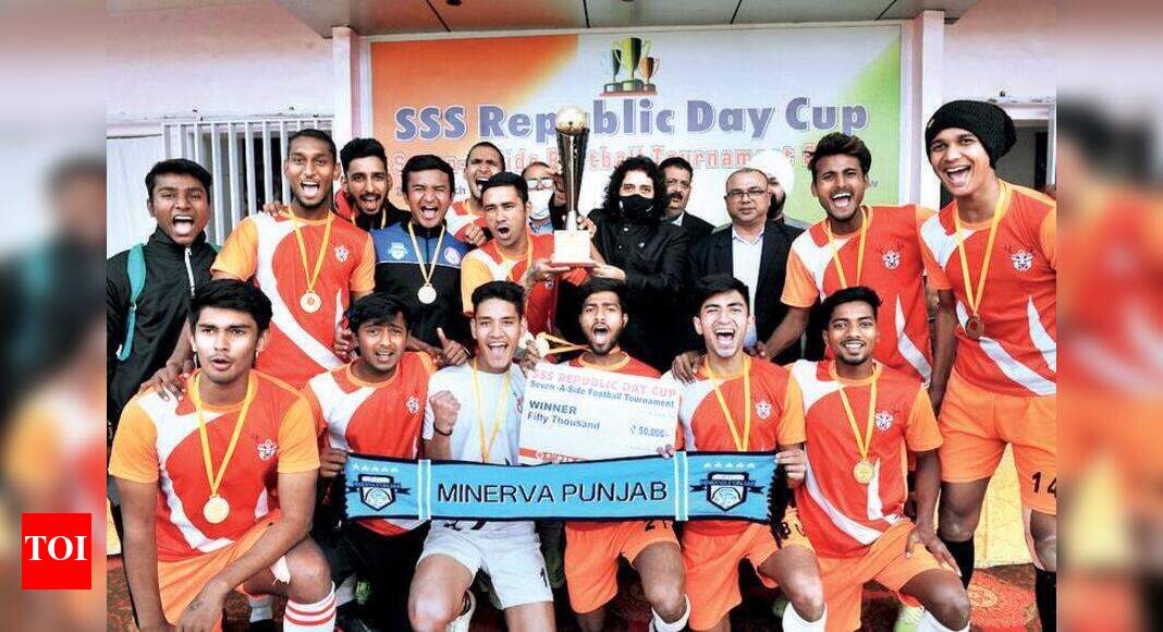 Techtro pip Sunrise to lift football cup Kanpur News Times of India