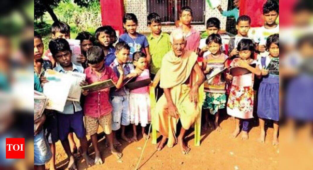 Odisha: 102-year-old, class vii dropout awarded padma shri for running school since 1946 | bhubaneswar news - times of india