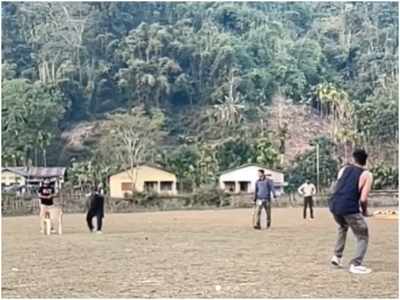 Watch: Ayushmann Khurrana plays cricket in between shots in Assam