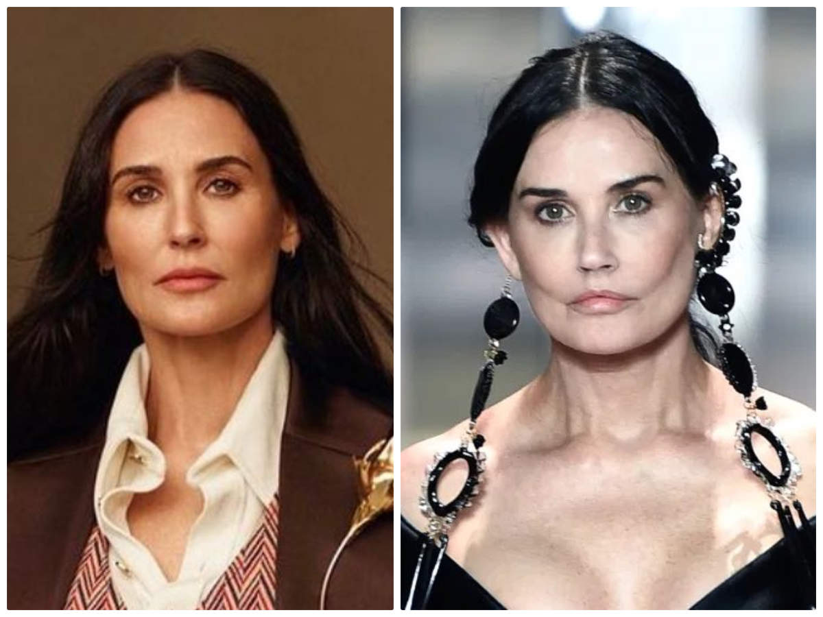 Mansion Fremmed Total Demi Moore fulfils her teenage dream walking for fashion show; but fans  'sad' about her new look | English Movie News - Times of India