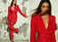 Kiara Advani takes our breath away in this crimson pantsuit