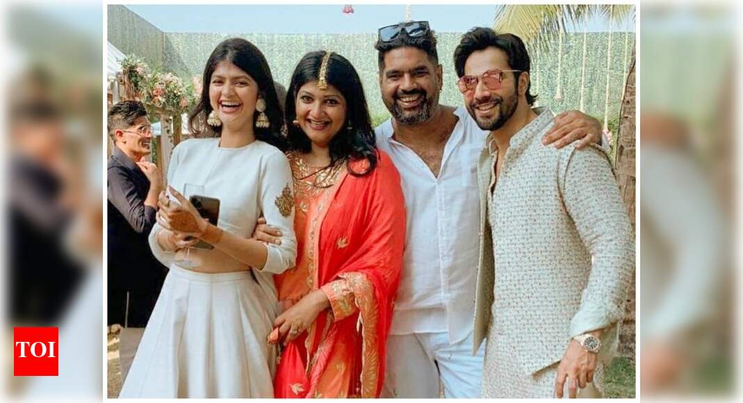 Here's a delightful picture of varun dhawan with his niece anjini dhawan from his pre-wedding festivities | hindi movie news - times of india