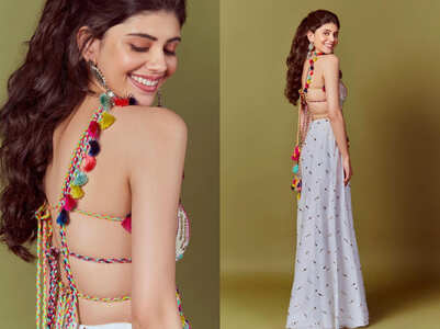 Sanjana Sanghi stuns in a boho sharara and choli set!