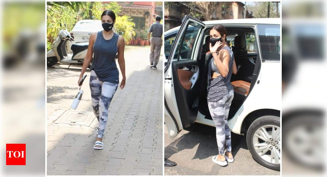 Photo Malaika Arora Rocks Shades Of Gray For A Gym Session Hindi Movie News India News Republic