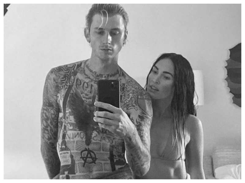 Megan Fox And Machine Gun Kelly Spark Off Engagement Rumours After Actress Gets Spotted With Huge Diamond Ring English Movie News Times Of India