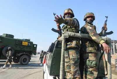 2 terrorists trapped during encounter with security forces surrender in J&K's Pulwama