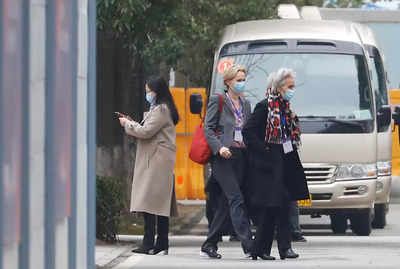WHO virus probe team visits China propaganda exhibit, hospital in Wuhan