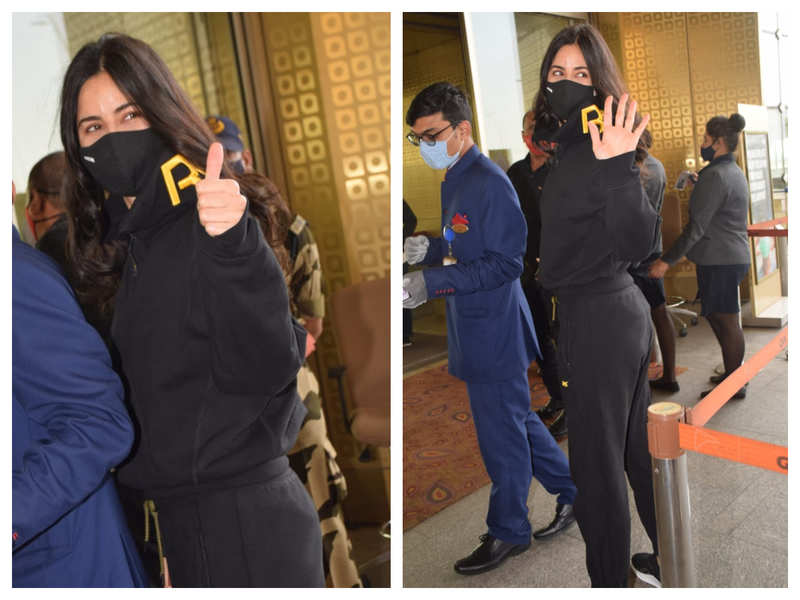 Katrina Kaif gets clicked in a rather cheery mood as she jets out of the city – view photos