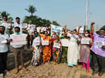 Fishermen protests against Wadhvan Jetty