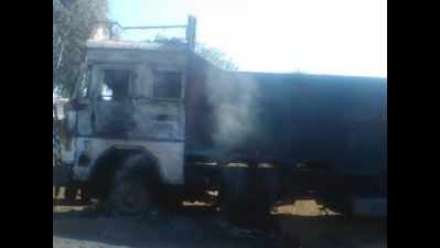 Madhya Pradesh: Maoists stop road construction work in Balaghat, set vehicles on fire