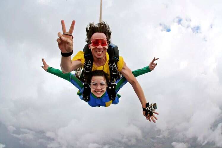 Skydiving in Dubai