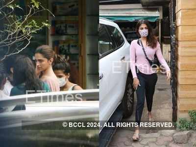 ETimes Paparazzi Diaries: Deepika Padukone spotted on the film sets; Rhea Chakraborty steps out for a workout session