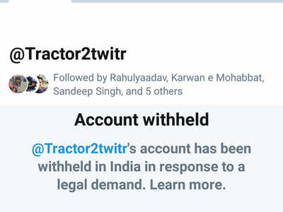 Twitter accounts of those supporting farmer protests, suspended