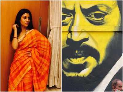 Here is how Konkona Sensharma reacted to Irrfan's mural