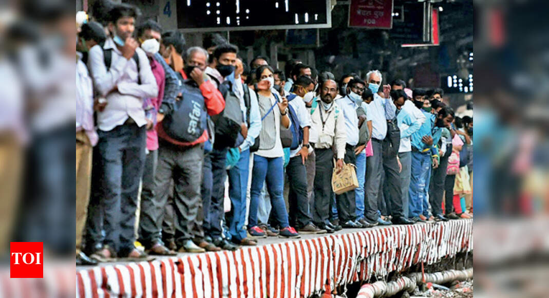Mumbai: Trains not crowded, but videos of queues at counters go viral ...