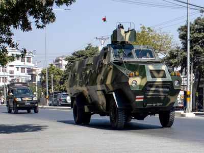 People In Myanmar Honk Horns Bang On Pots To Protest Coup Times Of India