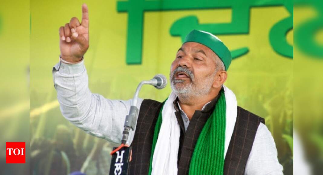 Tikait backs ‘chakka jam’ call, sena mp pays a visit | noida news - times of india