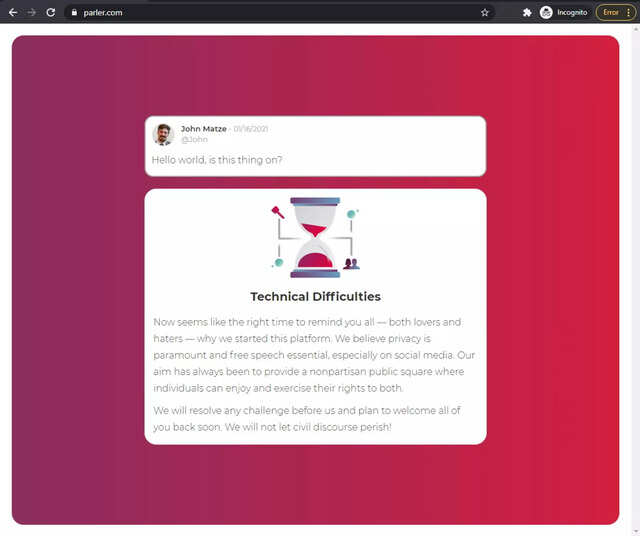 Parler CEO John Matze says he was fired by board Parler CEO John Matze says he was fired by board