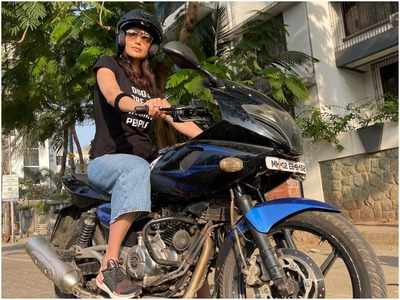 Karishma Tanna is the new biker girl in town