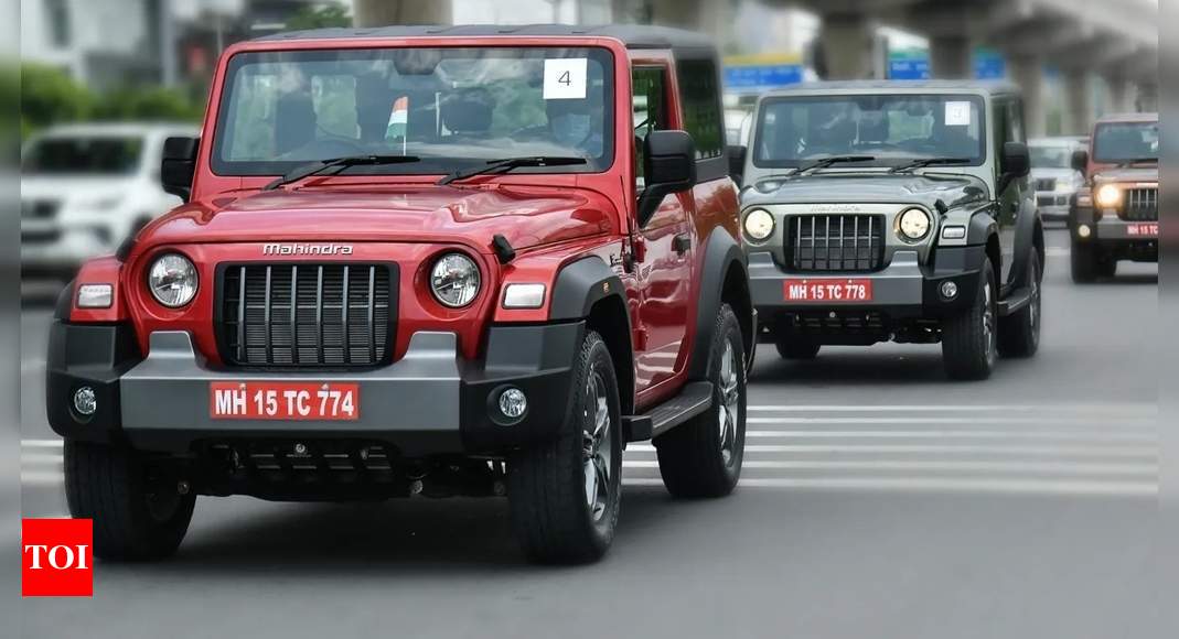 Mahindra Thar: Mahindra recalls 1,577 units of diesel Thar to replace  faulty engine part | - Times of India