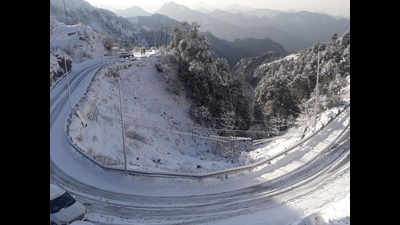 Photos: Blanket of fresh snow covers Mussoorie
