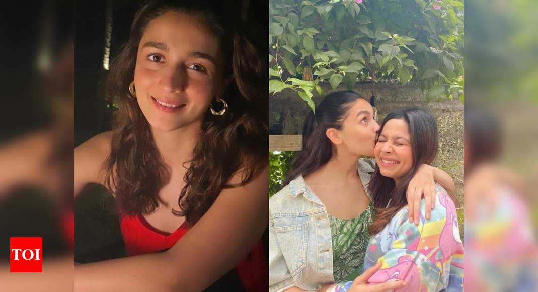 Alia Bhatt Enjoys A Dinner Date With Sister Shaheen In A Stunning Red Dress Check It Out