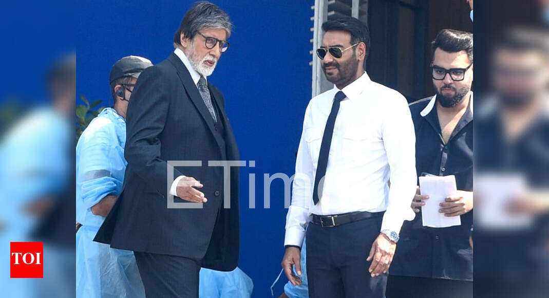 Exclusive Photo Amitabh Bachchan Reveals Ajay Devgan S First Look From Mayday Hindi Movie News India News Republic