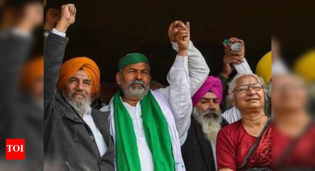 Rakesh Tikait and son take centre stage at mahapanchayats in Bhiwani