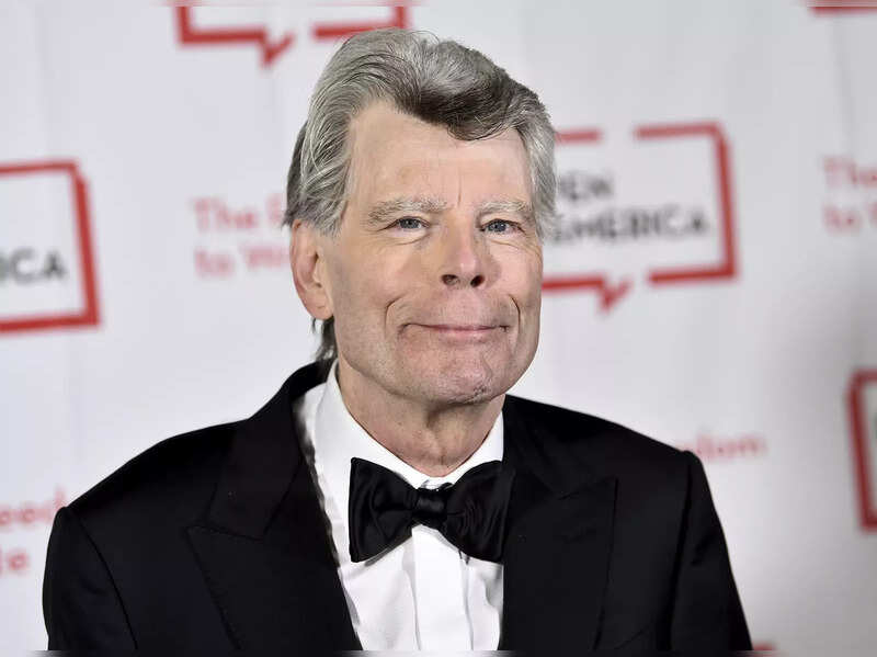 FILE - In this Tuesday, May 22, 2018, file photo, PEN literary service award recipient Stephen King attends the 2018 PEN Literary Gala at the American Museum of Natural History in New York. Author King's foundation covered the $6,500 cost of publishing a 290-page manuscript by students in Farwell Elementary School's Author Studies Program. "Fletcher McKenzie and the Passage to Whole" is a story about a Maine boy by Gary Savage. But it was reworked to include students' experiences during the coronavirus. (File)