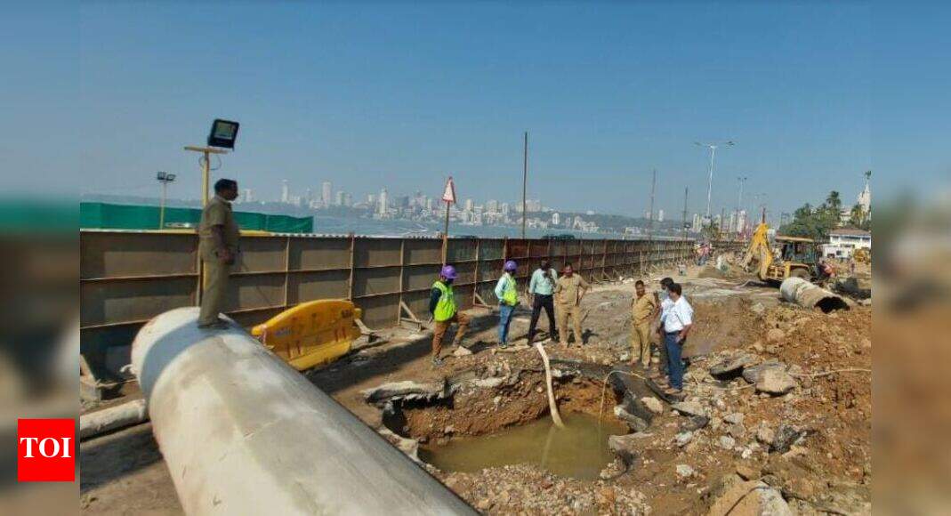 BMC repairs pipeline at Marine Drive, water supply to resume soon