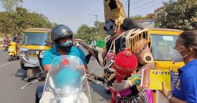 Actor turns Yamraj to create awareness about road safety
