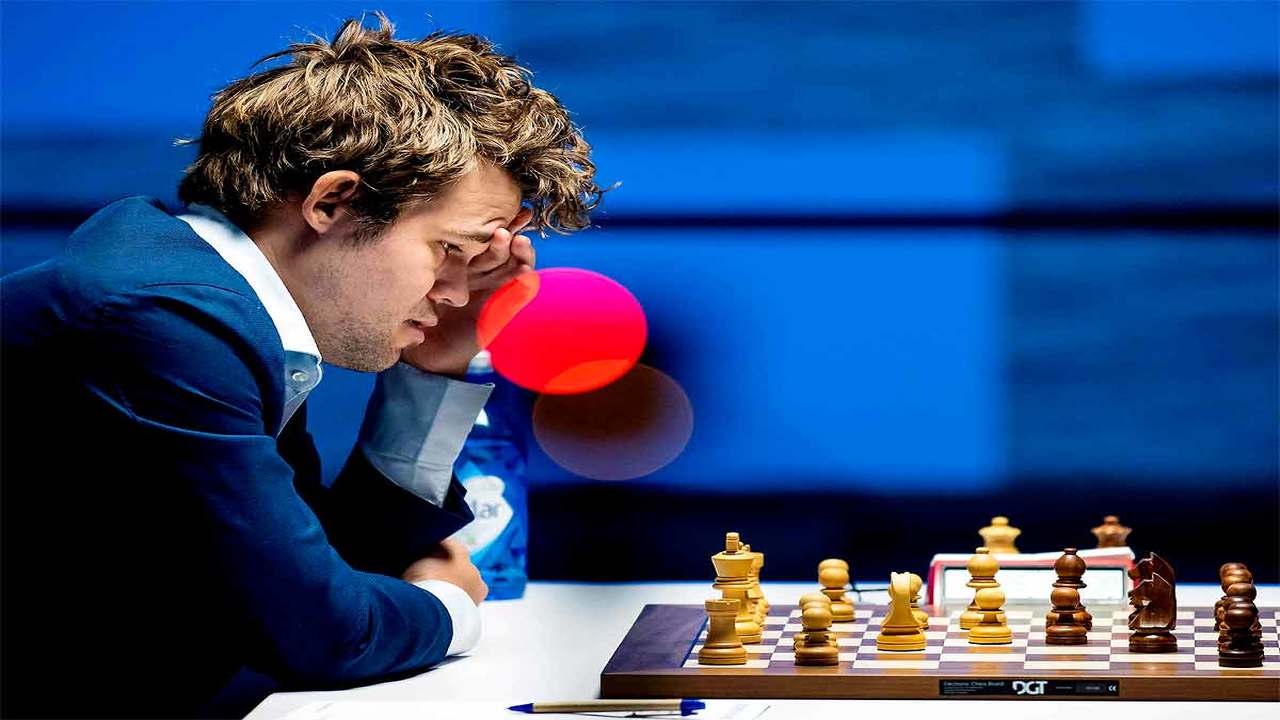 Carlsen, So Tie 1st Match In Skilling Open Final 