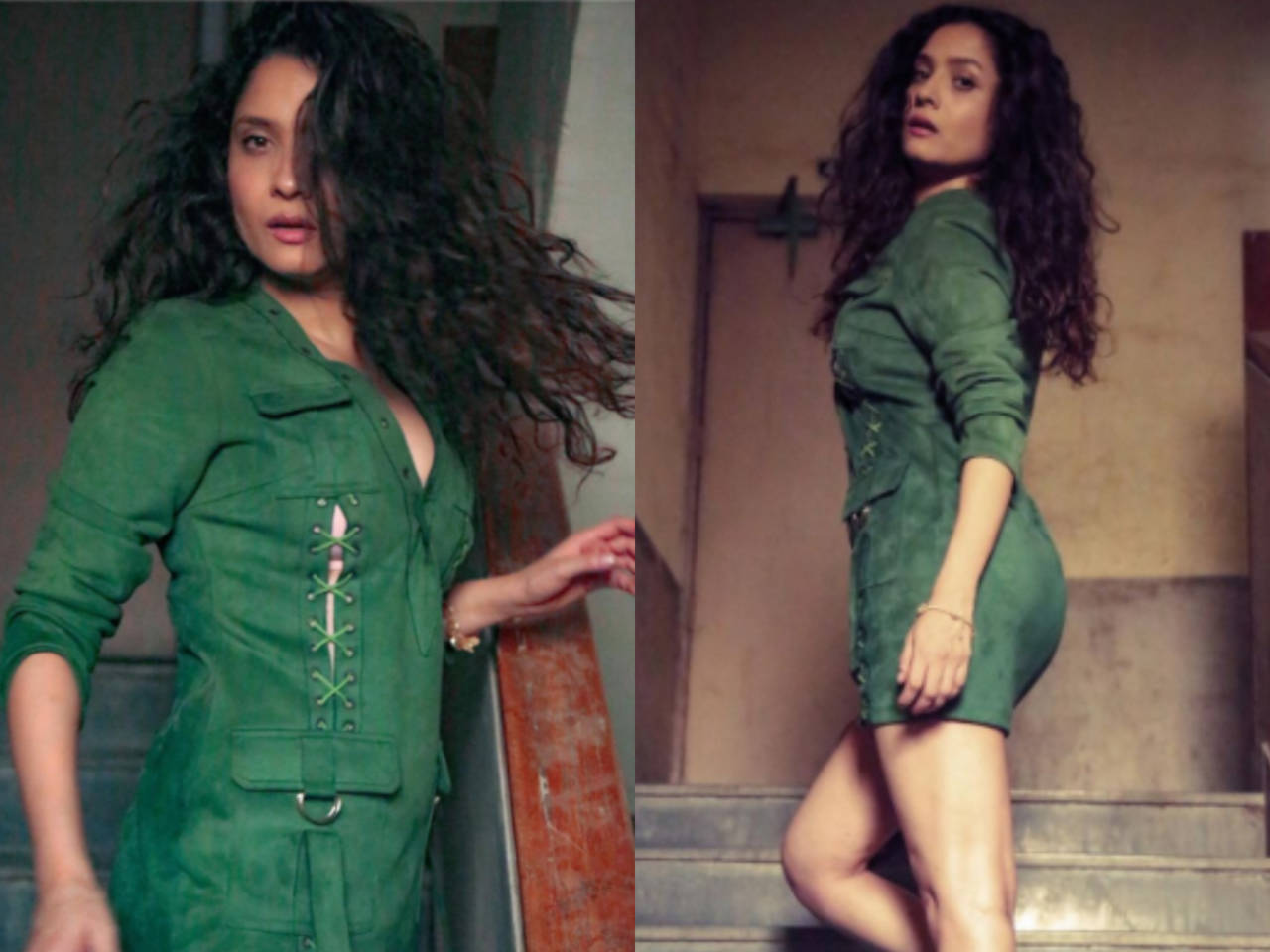 Ankita Lokhandes hot and swanky pictures in green jumpsuit will take your breath away; see