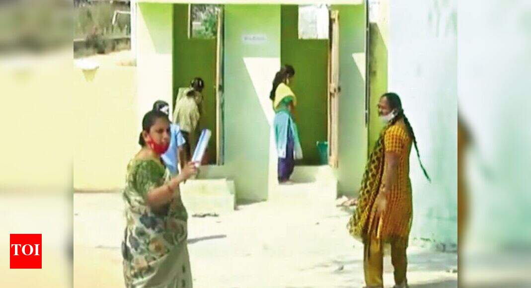 Karnataka Video of girls cleaning school toilets goes viral; probe