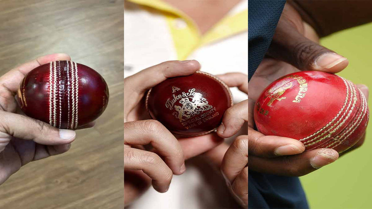 Kookaburra County League Cricket Ball Mens Youths and Womens Red/White 