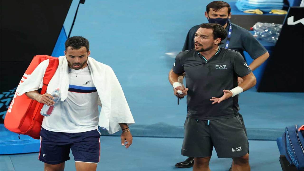 Angry row mars All Italian classic at Australian Open Tennis