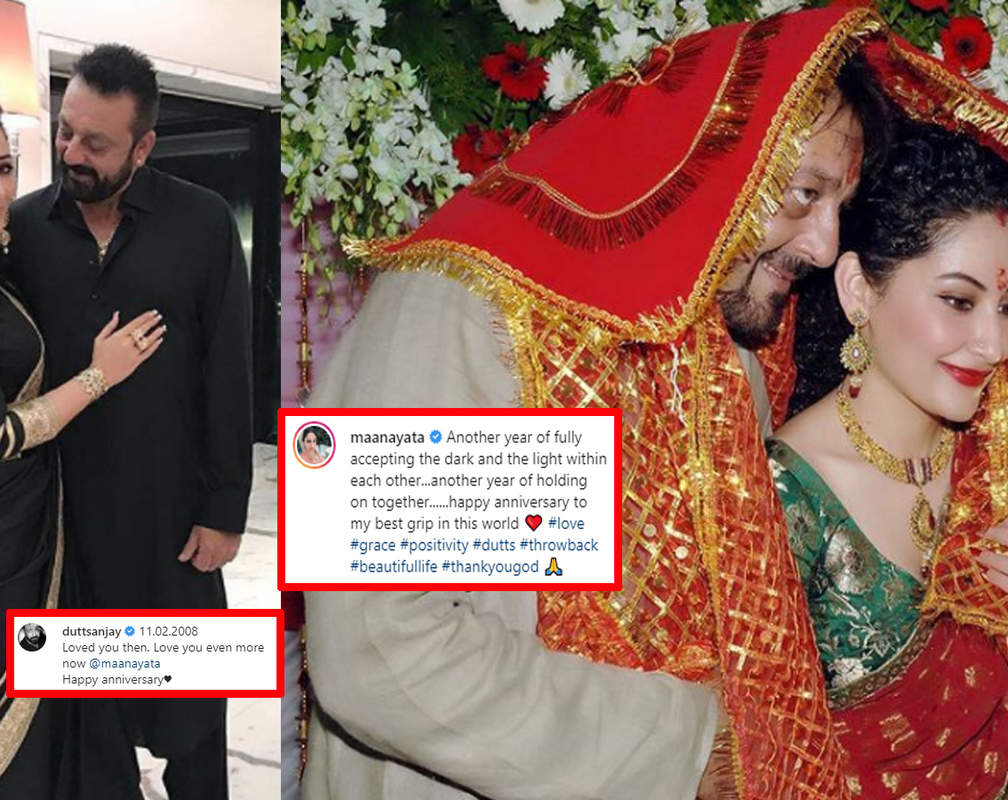 
Sanjay Dutt and Maanayata Dutt write sweet love notes to one another as they mark 13 years of marriage
